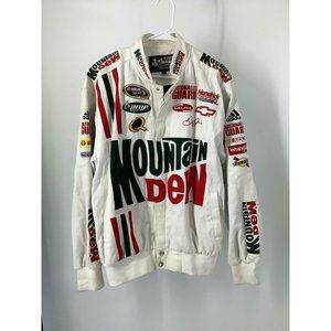 Dale Earnhardt Jr Mens L Mountain Dew White Denim